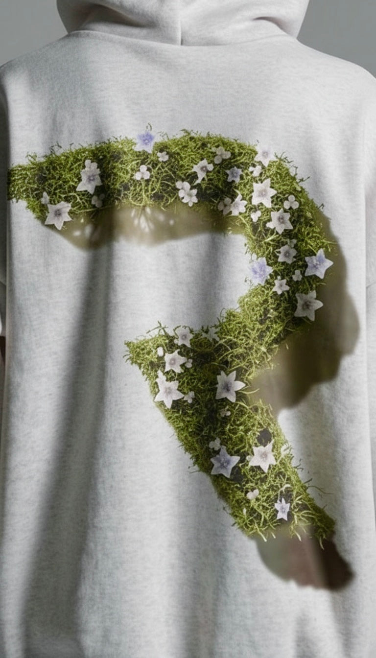 Grass Floral Supima Hoodie