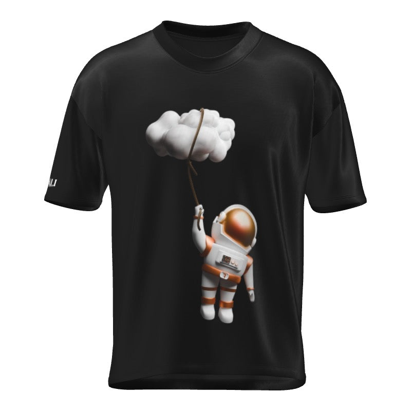 Space Man Floating Logo Supima Cotton Tee