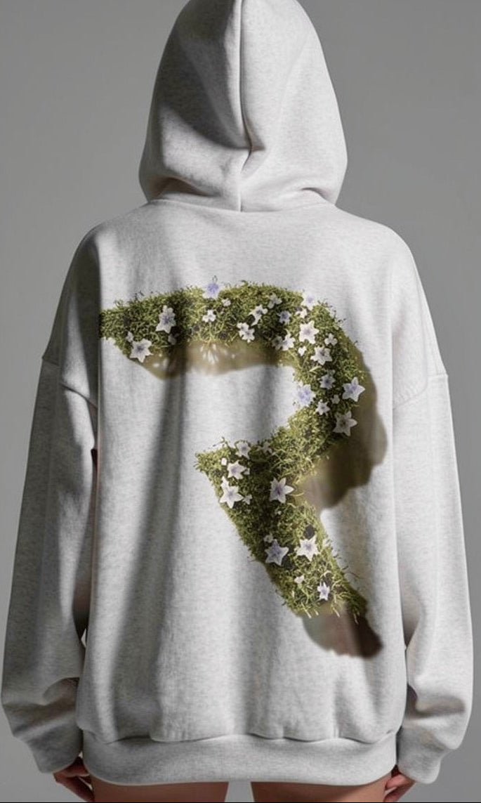 Grass Floral Supima Hoodie