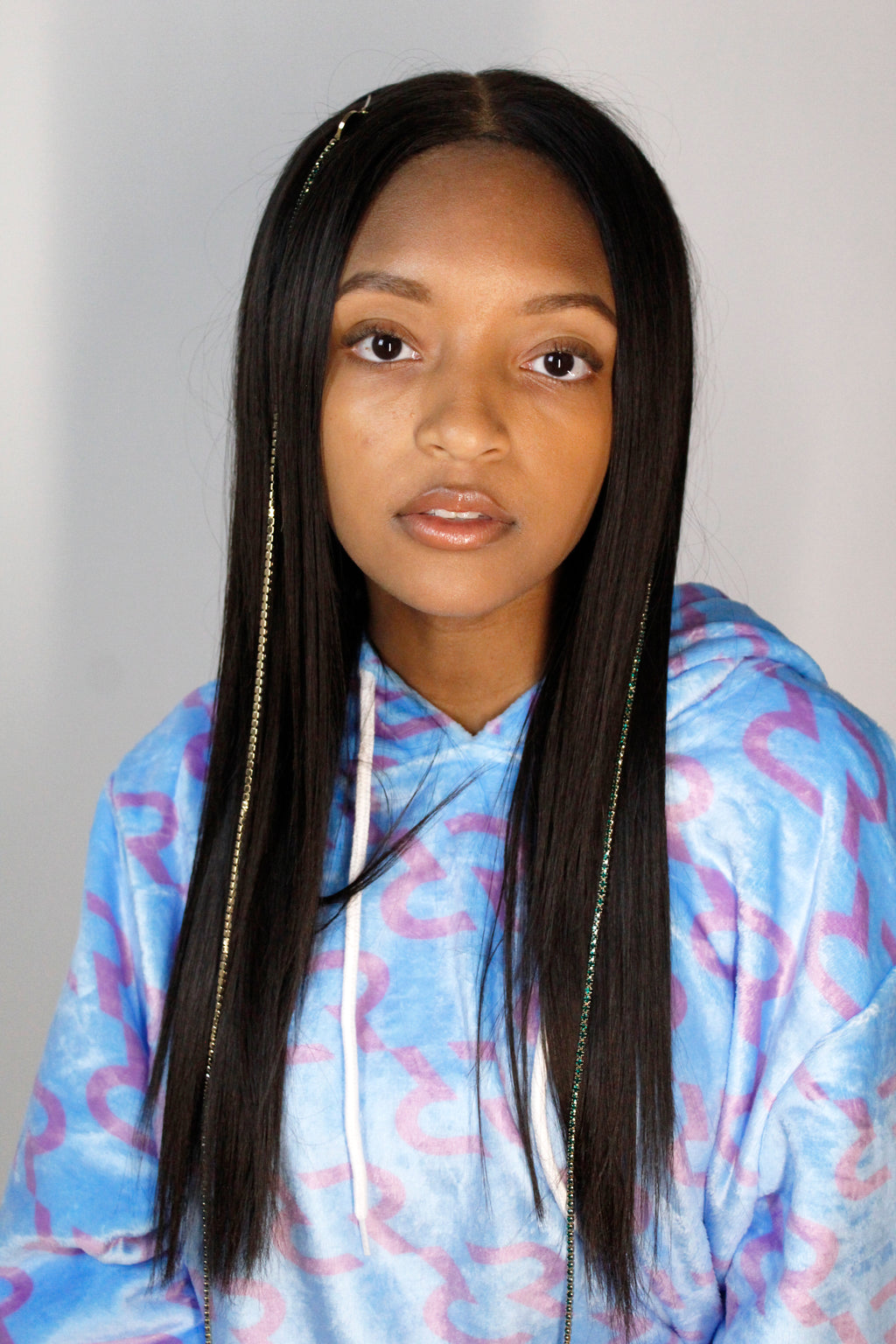 Liquid gold Swarovski hair gems