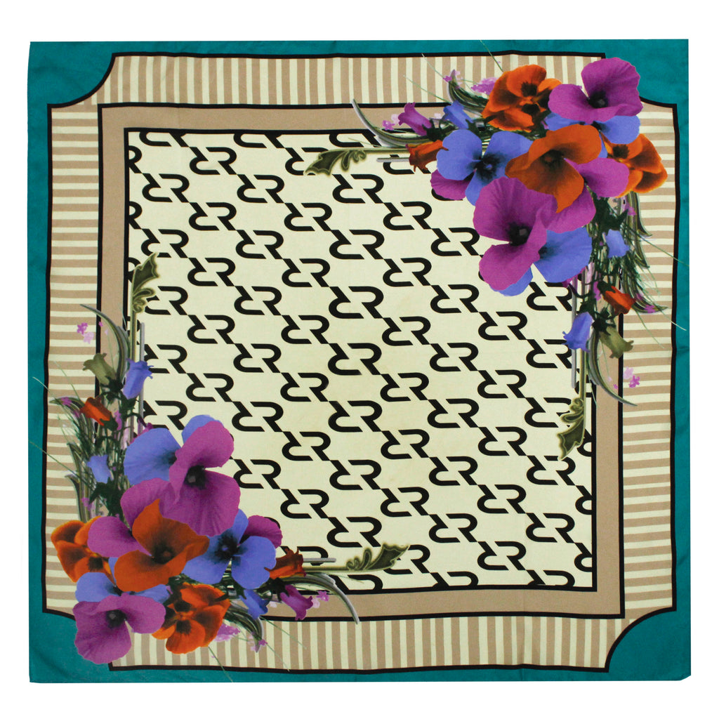 Silk Central Lotus Ramaligram  Scarf