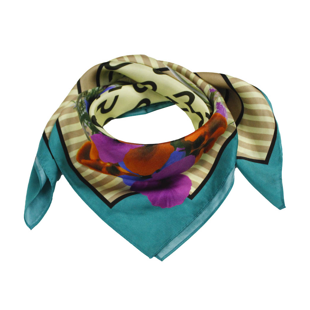 Silk Floret Ramaligram Scarf