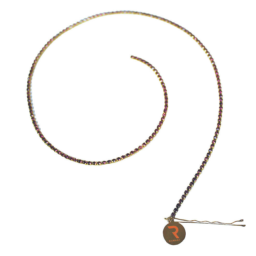 Liquid gold Swarovski hair gems