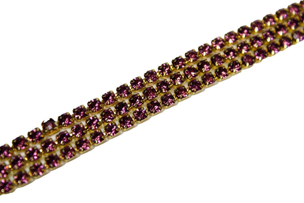 Liquid gold Swarovski hair gems