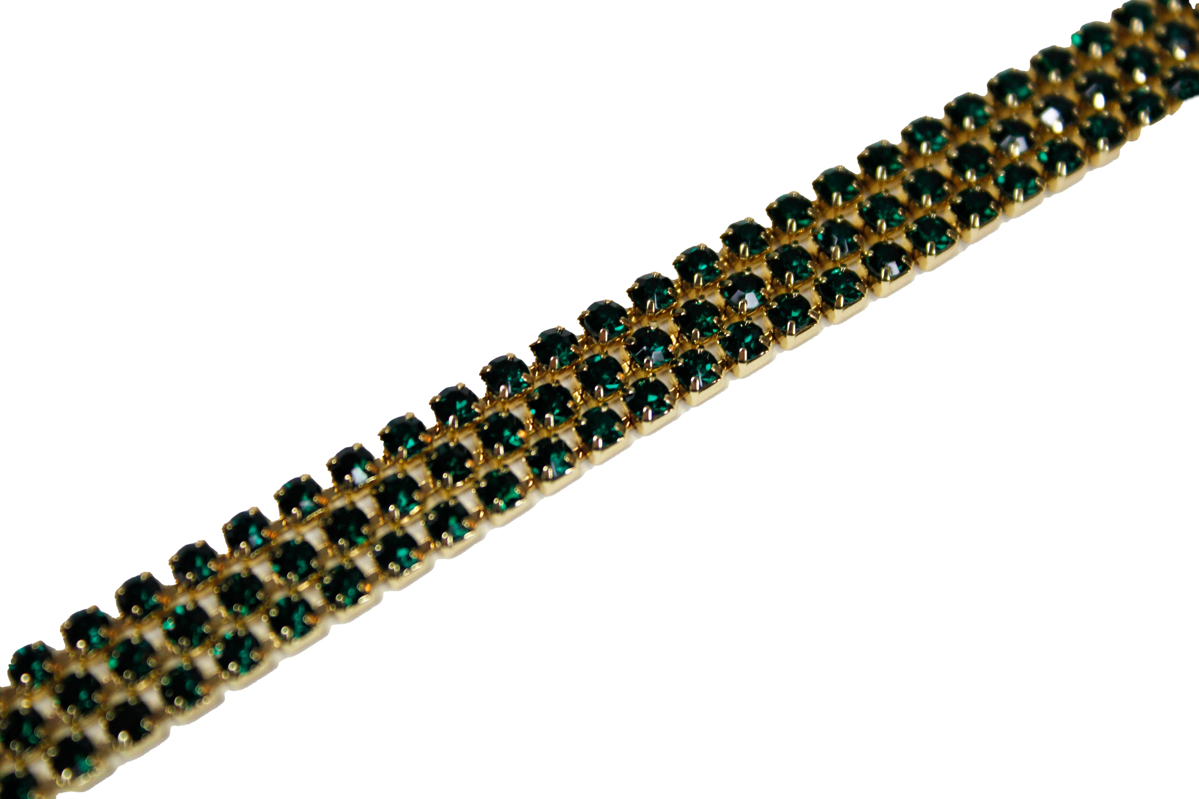 Liquid gold Swarovski hair gems